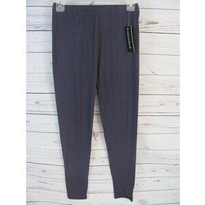 Conceited Women's Leggings One Size (24-30 x 26) Elastic Waist Solid Gray NWT